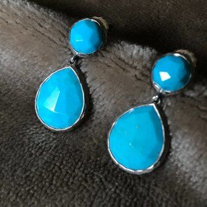 Ippolita 925 Rock Candy Snowman Post Earrings in Turquoise